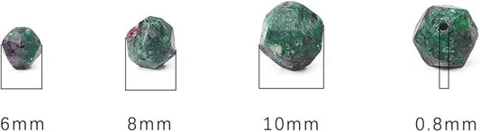 Faceted Natural Zoisite Stone Round Beads 10mm 36cm/Strand for Jewelry Making