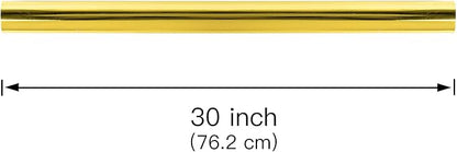 RUSPEPA Gold Metallic Wrapping Paper - 81.5 Sq Ft - Christmas Wrapping Paper Perfect for Wedding,Birthday,Christmas,Baby Show - 30 inches x 32.8 feet
