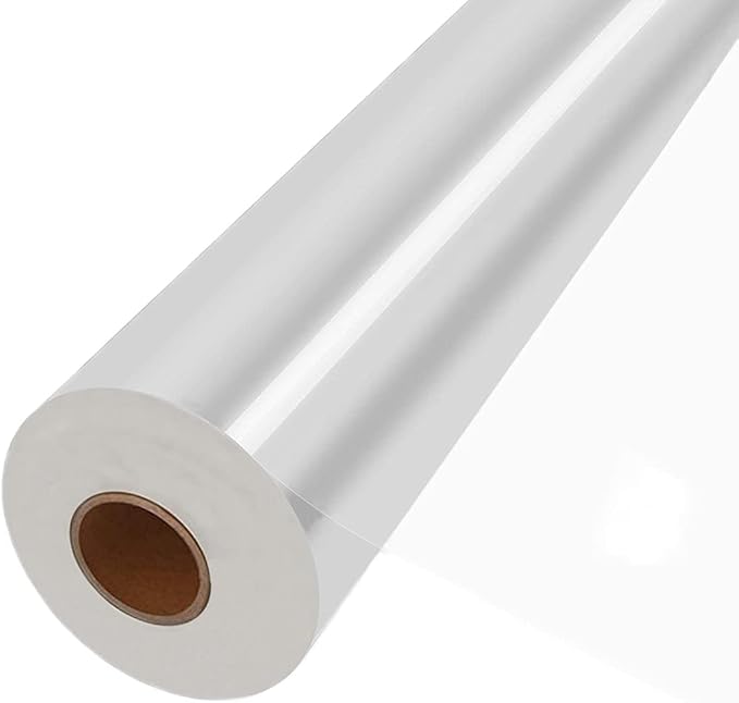 JOYIT 220 ft Clear Cellophane Wrap Roll (35 in x 220 ft) - 3 Mil Thickness Cellophane Roll, Cellophane Bags Large, Clear Wrapping Paper for Flower Gift Baskets Wrap (35" fold into 17.5")