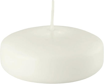 D'light Online Floating Candles Bulk Pack for Events, Weddings, Spa, Home Decor, Special Occasions and Holiday Decorations (Large - 3" (Set of 6), Pale Ivory)