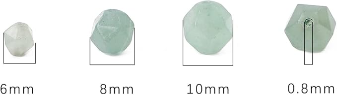 Faceted Natural Green Aventurine Jade Stone Round Beads 10mm 36cm/Strand for Jewelry Making