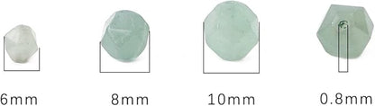 Faceted Natural Green Aventurine Jade Stone Round Beads 10mm 36cm/Strand for Jewelry Making
