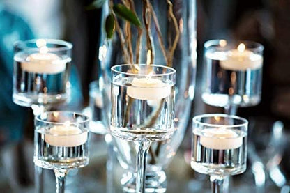 D'light Online Large Off-White 3 Inch Floating Candles for Events, Centerpieces at Weddings, Spa, Pool, Home Décor, for Cylinder Vases and Holiday Decorations - (Set of 36, Pale Ivory)