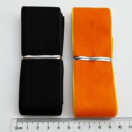 Chenkou Craft 30 Yards 1 1/2" (40mm) Velvet Ribbon Total 30 Colors Assorted Lots Bulk (Multicolored, 1 1/2"(40mm))