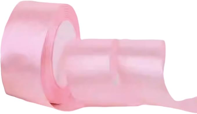 1-1/2 Inch Pink Satin Ribbon, 22 Yards Double Faced Fabric Ribbons for Gift Wrapping, Bouquet, Garland, Bowknot, Hair, Crafts, Balloons, Party Decoration