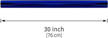 RUSPEPA Royal Blue Metallic Wrapping Paper - 81.5 Sq Ft - Solid Color Paper Perfect for Wedding,Birthday,Christmas,Baby Show - 30 inches x 32.8 feet