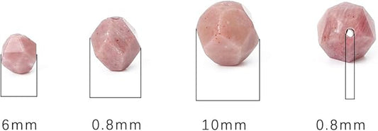 Faceted Natural Red Wood Marble Stone Round Beads 6mm 36cm/Strand for Jewelry Making
