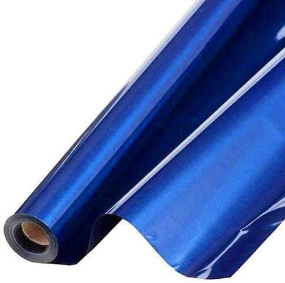 PMU Gift Wrap Mylar Roll Metallic Royal Blue 2-sided, 48 Inches X 100 Ft Roll 1.4 Mil Highly Reflective Mylar Film, Great for Gifts, Birthdays, Christmas, Baskets, Arts & Crafts