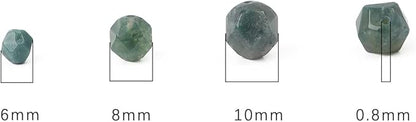 Faceted Natural Moss Agate Stone Round Beads 8mm 36cm/Strand for Jewelry Making