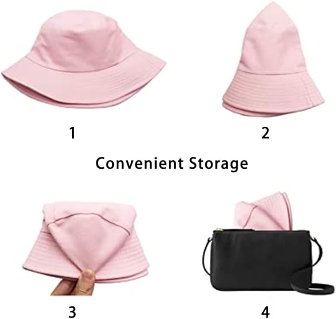 Malaxlx Unisex Bucket Hat Beach Sun Hat Aesthetic Fishing Hat for Men Women Teens, Reversible Double-Side-Wear