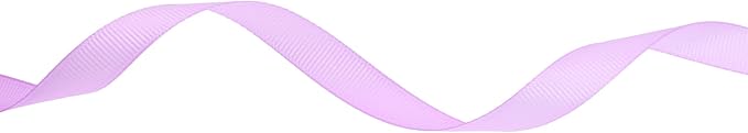Solid Grosgrain Ribbon 25 Yard Each Roll 100% Polyester Woven Edge (1/2", Purple Pink)