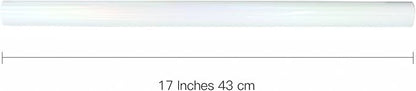RUSPEPA White Metallic Wrapping Paper - Solid Color Paper Perfect for Wedding, Birthday, Christmas, Baby Shower - 17 Inches X 32.8 Feet
