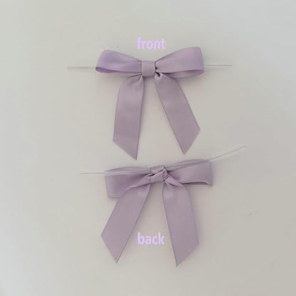 50pcs 2-1/2" Lavender Satin Ribbon Bows with Twist Ties Mini Ribbon Bows for Candy Partiy Decoration Gift Packing&Wrapping Accessoried(Lavender)
