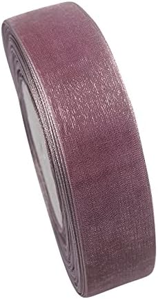 Chenkou Craft Solid Organza Ribbon 1 Roll 50 Yards Mauve 1" (25mm) Craft Bow Party Spring Summer Decoration Packing Ribbons (Mauve, 1"(25mm))
