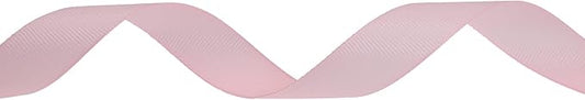 Solid Grosgrain Ribbon 25 Yard Each Roll 100% Polyester Woven Edge (3/4", Pink)
