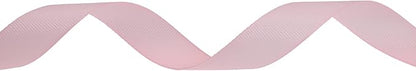Solid Grosgrain Ribbon 25 Yard Each Roll 100% Polyester Woven Edge (1", Pink)