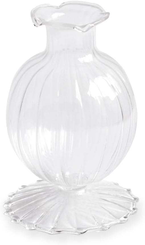 Glass Cambridge Louise 5" Bud Vase Set of 2 (Clear)