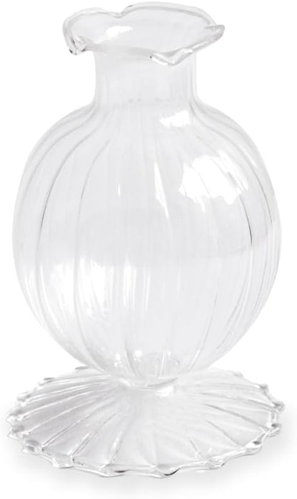 Glass Cambridge Louise 5" Bud Vase Set of 2 (Clear)