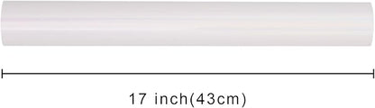 Merture Solid Color Wrapping Paper Roll - 17 Inches X 32.8 Feet(46.5 sq.ft.) - 1 Roll, Metallic White Wrapping Paper for Wedding, Birthday, Party, Holiday, Congrats, Shower