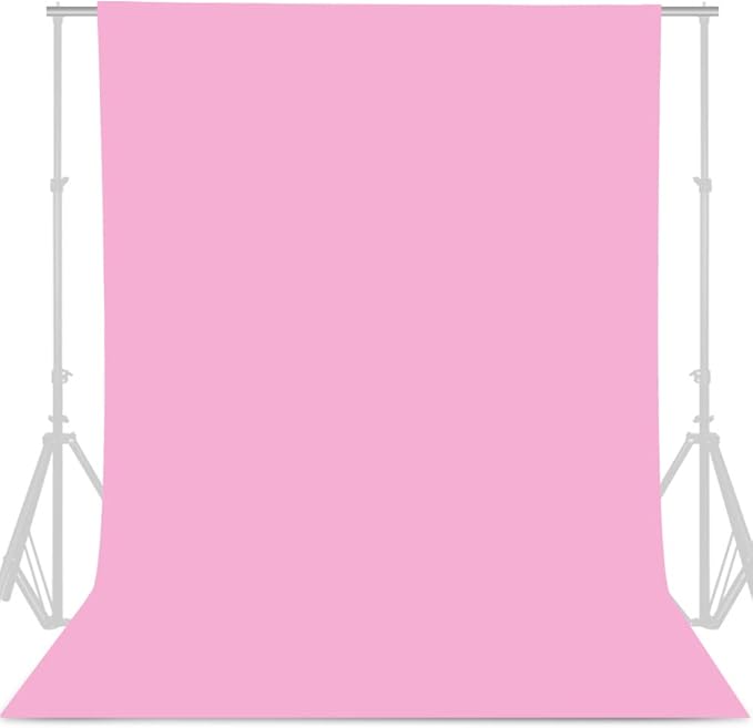 GFCC Pink Backdrop Photography Background - 10ftx10ft Pink Photo Backdrop for Photoshoot Photography Background Screen Video Recording Curtain