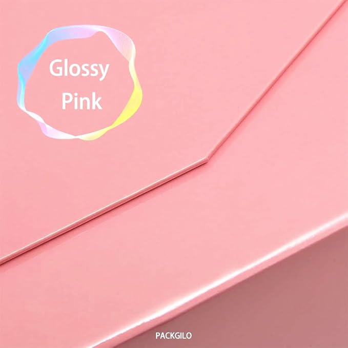 1Pcs Pink 9.5x7x4 Inch Gift Box, Small Magnetic Box with Lid Pink Small Gift Box for Bridesmaid proposal Foldable Magnetic Closure Storage Boxes