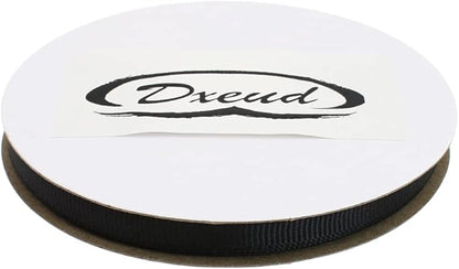 Solid Grosgrain Ribbon 25 Yard Each Roll 100% Polyester Woven Edge (1/4", Black)