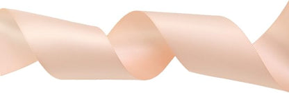 Peach Double Faced Satin Ribbons 1-1/2 inch Flower Boutique Gift Wrapping Ribbon 1.5inch 50yards Fabric Silk Bow Ribbon for Valentine's Day & Mother's Day DIY Crafts Hair Headband-Sewing