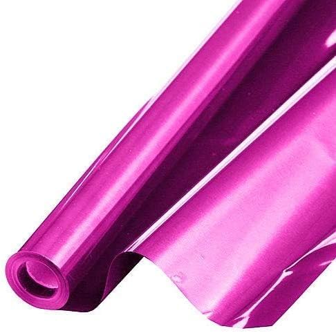 PMU Gift Wrap Mylar Roll Metallic Magenta 2-sided, 48 Inches X 25 Ft Roll 1.4 Mil Highly Reflective Mylar Film, Great for Gifts, Birthdays, Christmas, Baskets, Arts & Crafts