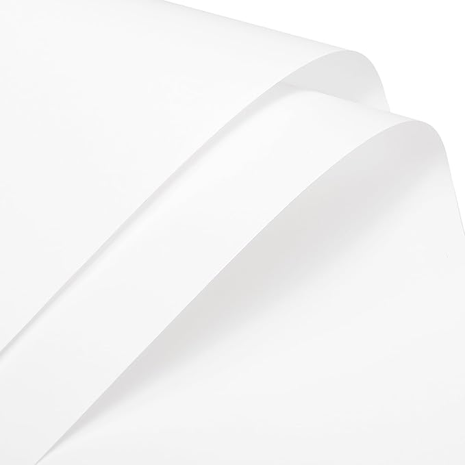 MECCANIXITY Pearlescent Film Flower Wrapping Paper 22.8x22.8 Inch Waterproof for DIY Crafts, Gift/Gift Box Packaging Cream White Pack of 20