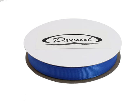 Solid Grosgrain Ribbon 25 Yard Each Roll 100% Polyester Woven Edge (5/8", Royal Blue)