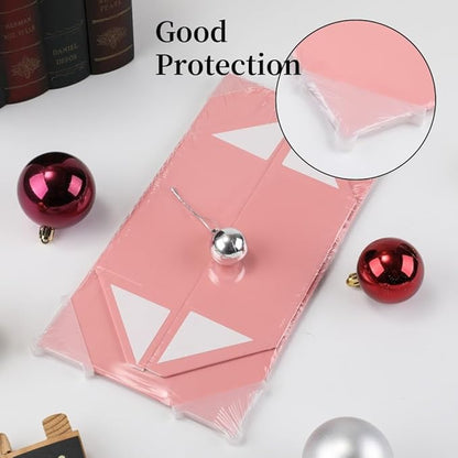 1 Pcs Pink Magnetic Gift Box 8x8x4 Inch with Crinkle & Shredded Paper, Luxury Lid Gift Box for Presents