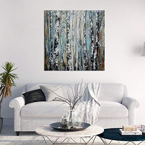 Yihui Arts Abastract Forest Canvas Wall Art Tree Artwork Pictures for Living Room Bedroom and Office Decor