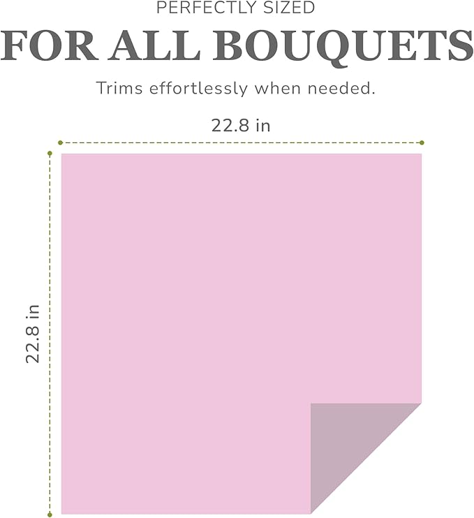 the florist Supply 20 Sheets Premium Flower Wrapping Paper | Waterproof Flower Wrapping Paper for Bouquets | Double Sided Floral Bouquet Sheets | DIY Gifts Colorblend Peony Haze