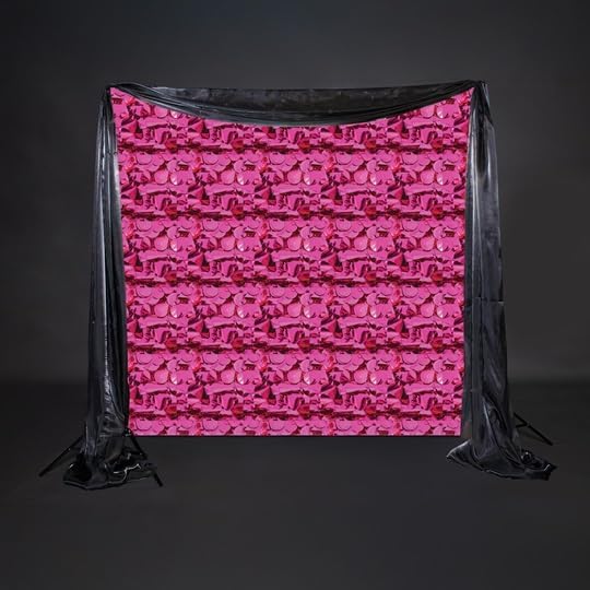 Anderson's Cerise Metallic Floral Sheeting,15 Ft. Parade Float Decoration for Trailers, Parties, Weddings, Proms, Photo Backdrops & Events – Shiny Fringe Garland for Indoor/Outdoor Use