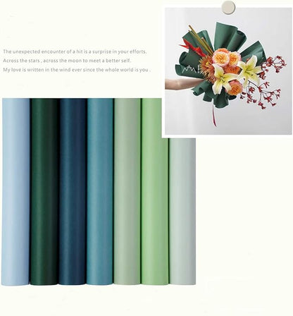 FWSA WRAPS Flower Wrapping Paper Bouquet Purple Waterproof Korean Style Fresh Flowers Bouquet Wrap Gift Packaging Florist Supplies Multi Colors (Color 6 (Purple))