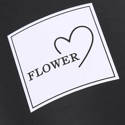 AZIDWERYQ Round Flower Paper Boxes Hat Box Flower Packaging Paper Bag with Lid Candy Party Wedding Supply for Gifts Black