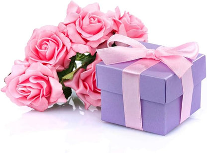 LIUYAXI 1-1/2 Inches 50 Yards Pink Satin Ribbon, Solid Fabric Ribbon Roll for Flower Bouquets, Gift Wrapping, Wedding, Handmade Crafts