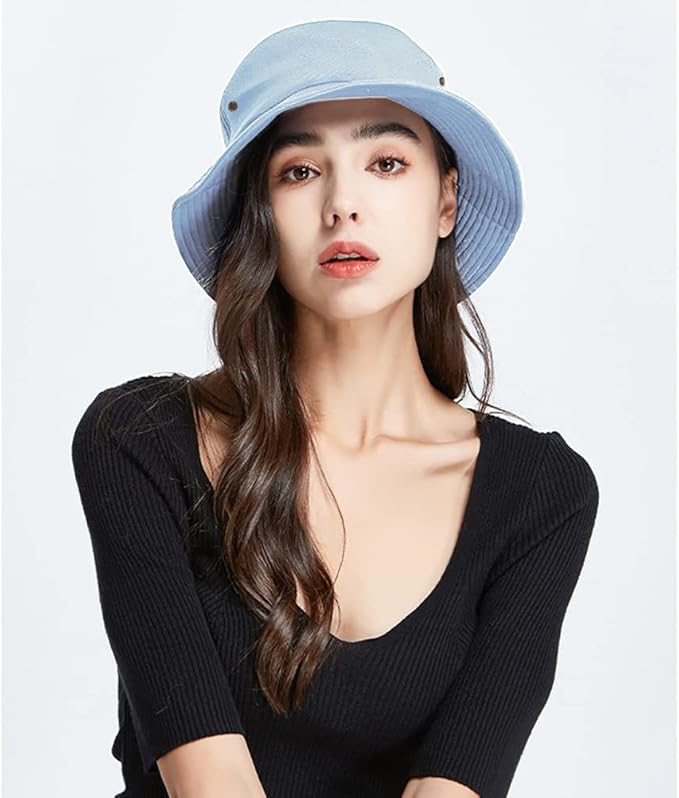Malaxlx Unisex Bucket Hat Summer UPF 50+ Sun Protection Outdoor Beach Fishing Travel Hiking Hat