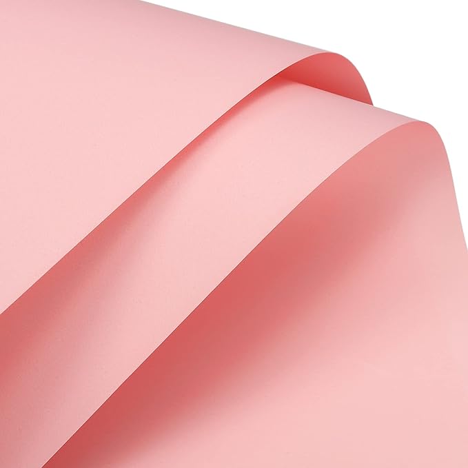 MECCANIXITY 20 Pcs Flower Wrapping Paper 22.8x22.8 Inch Waterproof Florists Wrapping Paper for Florist Bouquet Supplies, DIY Crafts, Gift/Gift Box Packaging Red Pink