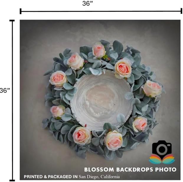 Blossom Flowers Decoration Wallpaper Newborn Baby Photography Background Backdrop Newborn Kids Baby Portrait Backdrop Photoshoot Photo Studio (Boho Pink)