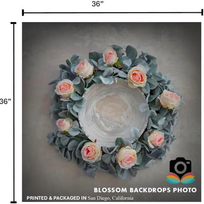 Blossom Flowers Decoration Wallpaper Newborn Baby Photography Background Backdrop Newborn Kids Baby Portrait Backdrop Photoshoot Photo Studio (Boho Pink)