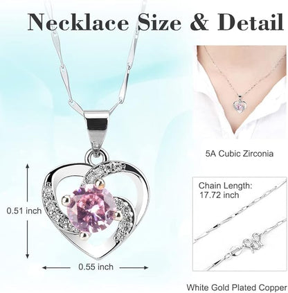 SHOKUTO Preserved Rose,Birthday Gifts for Women Mom Girlfriend,Gifts for Mom Grandma Wife Daughter Sister,Jewelry Boxes with Necklace