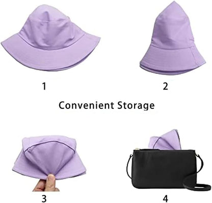 Malaxlx Unisex Bucket Hat Beach Sun Hat Aesthetic Fishing Hat for Men Women Teens, Reversible Double-Side-Wear