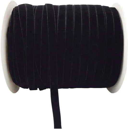 10 Yards Black Velvet Ribbon Spool
