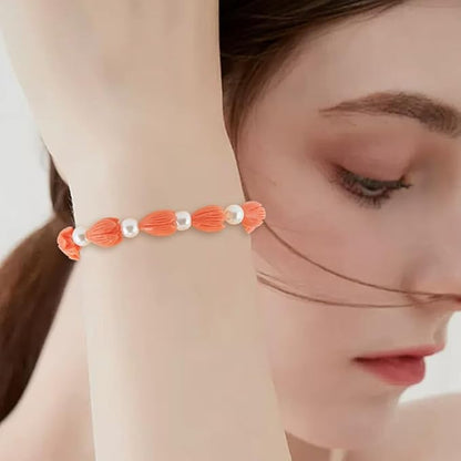 1 Box 100Pcs Carved Flower Beads Coral Jewelry Beads Jasmine Floral 3D Small Light Salmon Dyed Synthetic Coral Loose Smooth Spacers for Jewelry Making Necklace Bracelet DIY Craft Accessories