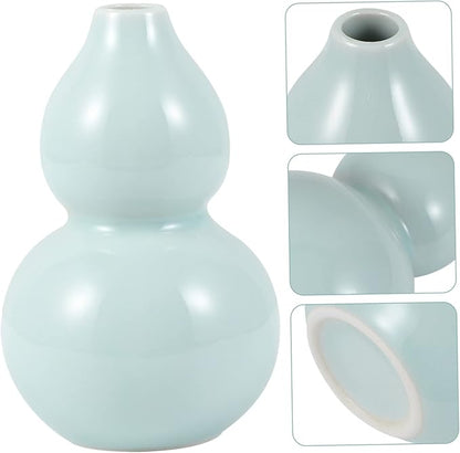 Cabilock Flower Container Desktop Decor Decorative Vase for Home Office Restaurant Ceramic Vase Unique Shape