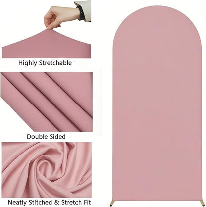 7.2FT Dusty Rose Wedding Arch Cover, Dusty Rose 7.2FT Arch Backdrop Cover,Chiara Covers for Wedding Birthday Party Celebration Decor