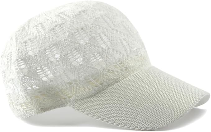 FASHIXD Knit Mesh Baseball Cap for Women - Breathable Summer Trucker Hat