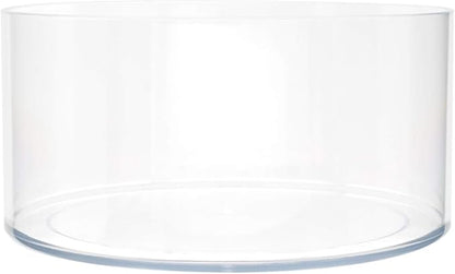 Royal Imports Flower Vase Acrylic Cylinder - Decorative Centerpiece for Home or Wedding - Non Breakable Plastic, 8"X4" Short Round - Clear