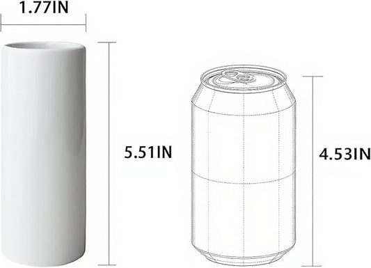 5.51'' Small Modern White Ceramic Vase Set of 10 for Living Room Bedroom Minimalist Fresh Flower Vases for Bouquet Fake Plant Home Decor Office Fireplace Centerpieces Nordic Style 10 Pack